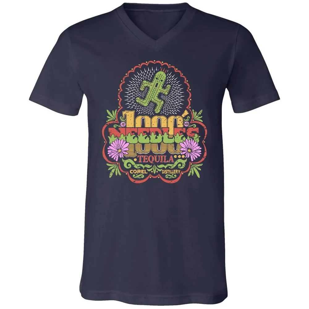 Unisex V-Neck T-Shirt - P3GC83UP - Navy - 2