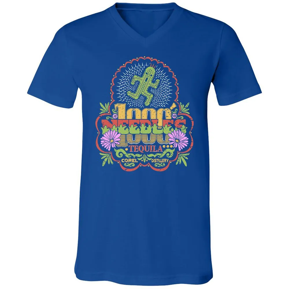 Unisex V-Neck T-Shirt - P3GC83UP - True Royal - 4