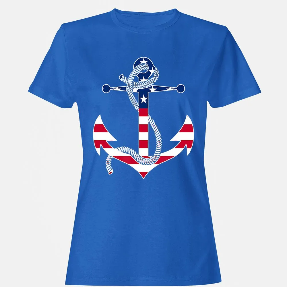Women's T-Shirt - RRE6YGUL - Royal - 14
