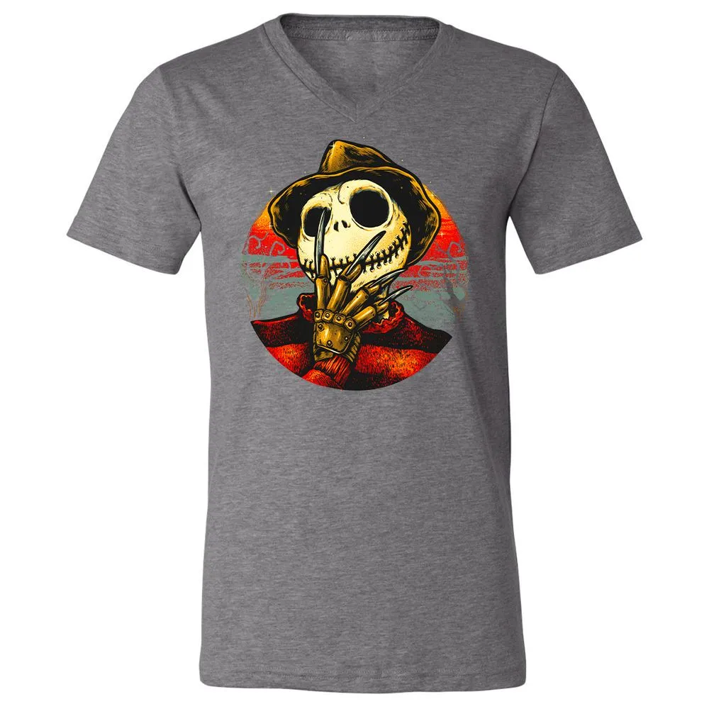 Unisex V-Neck T-Shirt - 3QHLURS4 - Deep Heather - 13