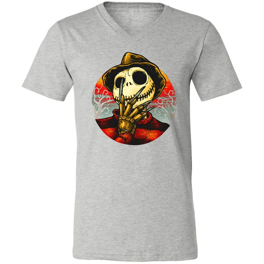 Unisex V-Neck T-Shirt - 3QHLURS4 - Athletic Heather - 7