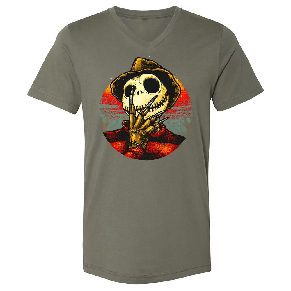 Unisex V-Neck T-Shirt - 3QHLURS4 - Military Green - 10