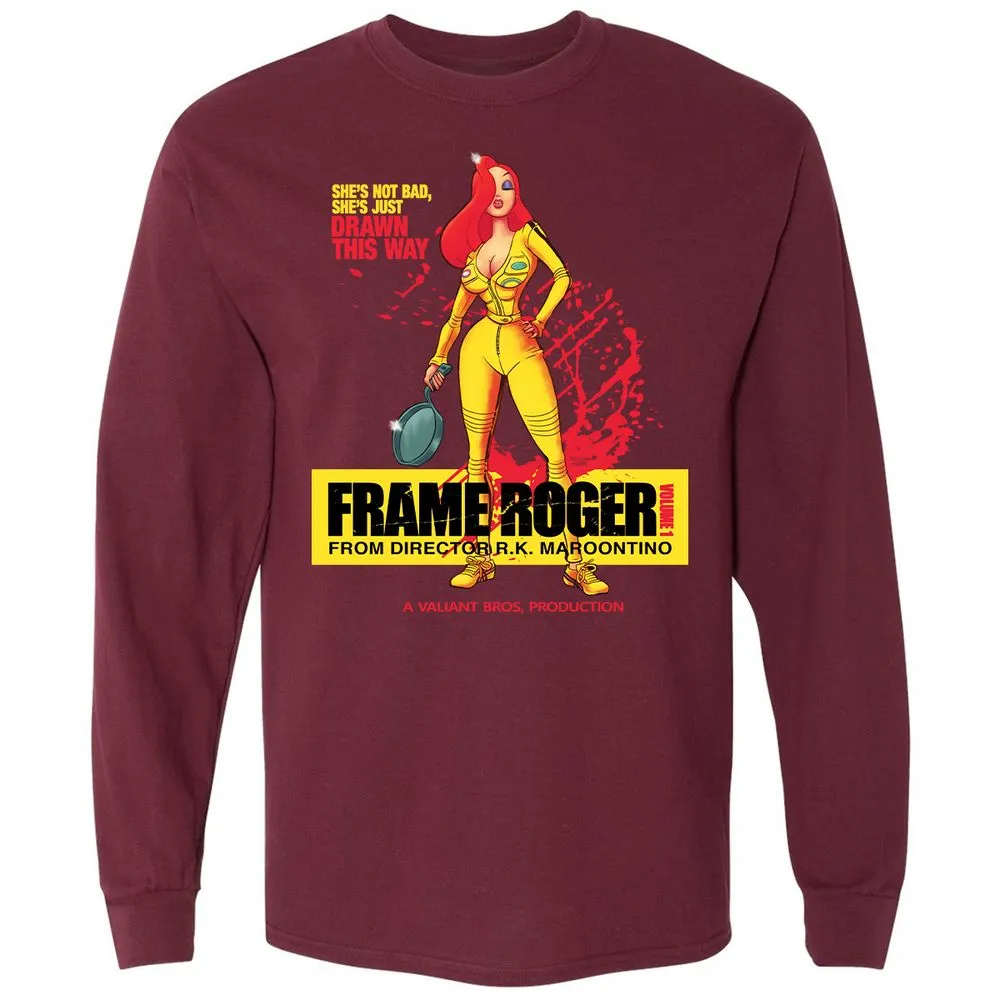 Long Sleeve T-Shirt - FXN1GQXL - Maroon - 11