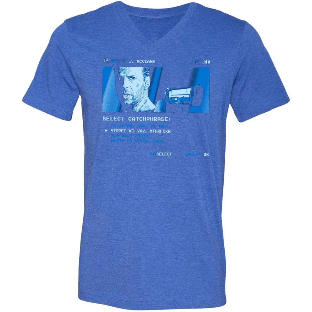Unisex V-Neck T-Shirt - CVTMSV59 - Heather True Royal - 14