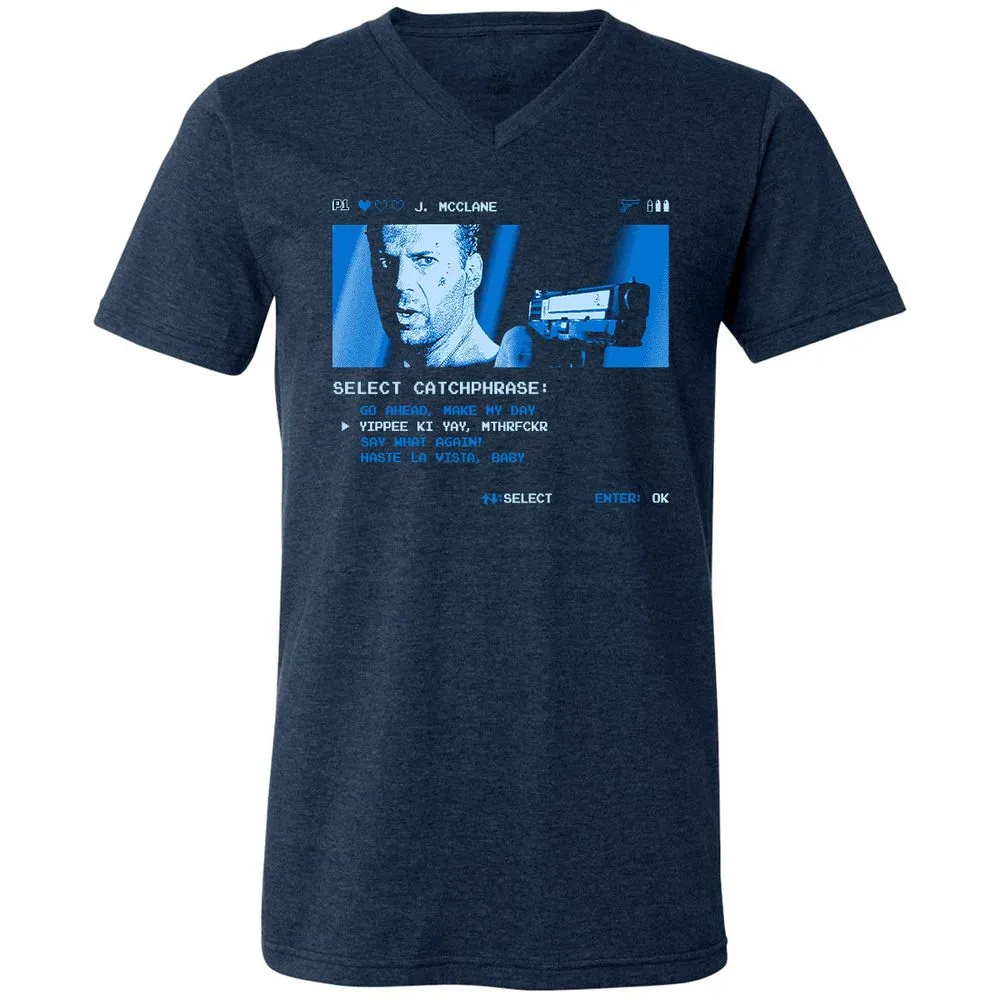 Unisex V-Neck T-Shirt - CVTMSV59 - Heather Navy - 15
