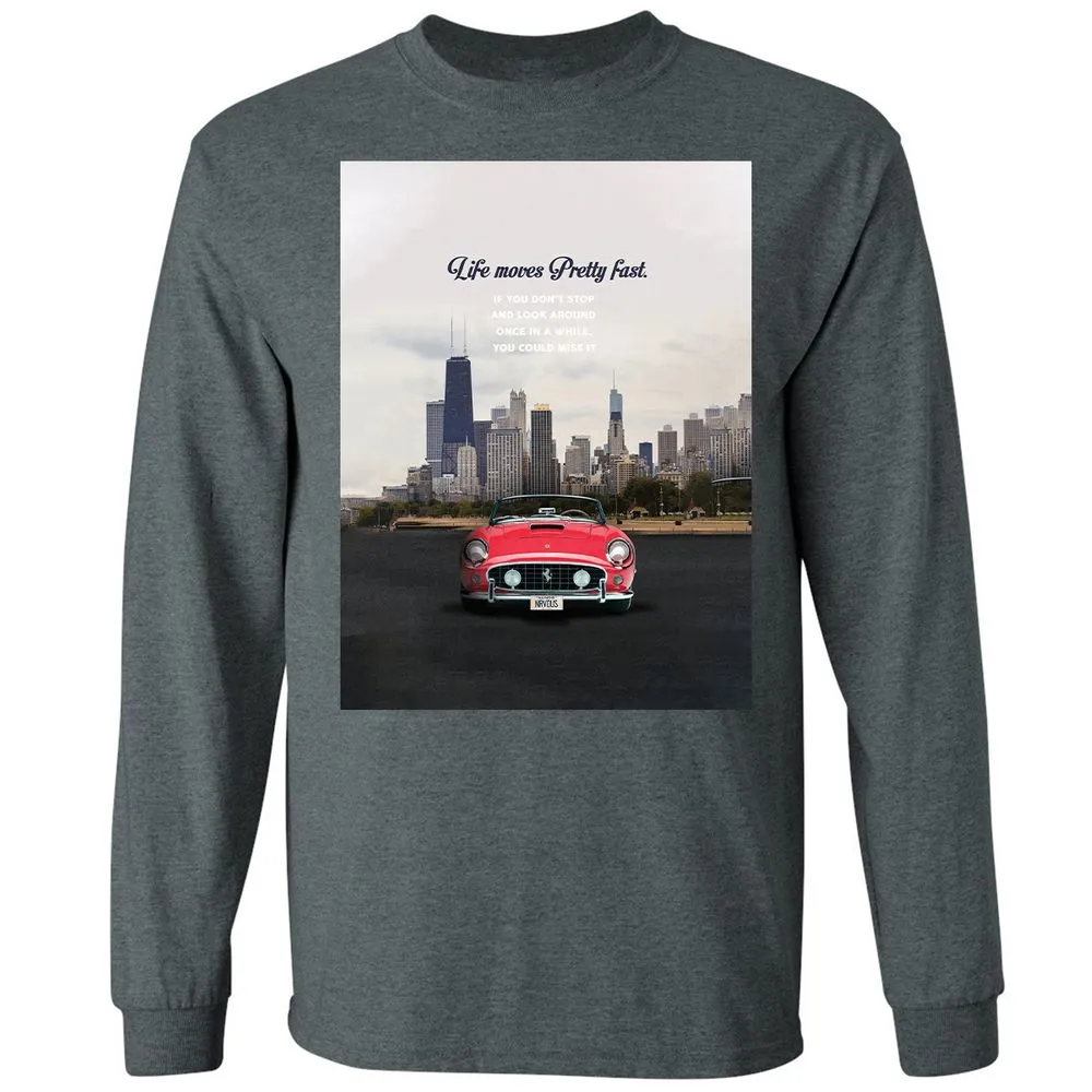 Long Sleeve T-Shirt - YK5LF7D9 - Dark Heather - 15