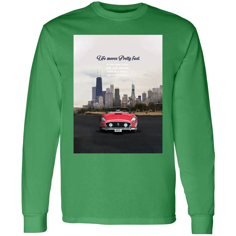 Long Sleeve T-Shirt - YK5LF7D9 - Irish Green - 10