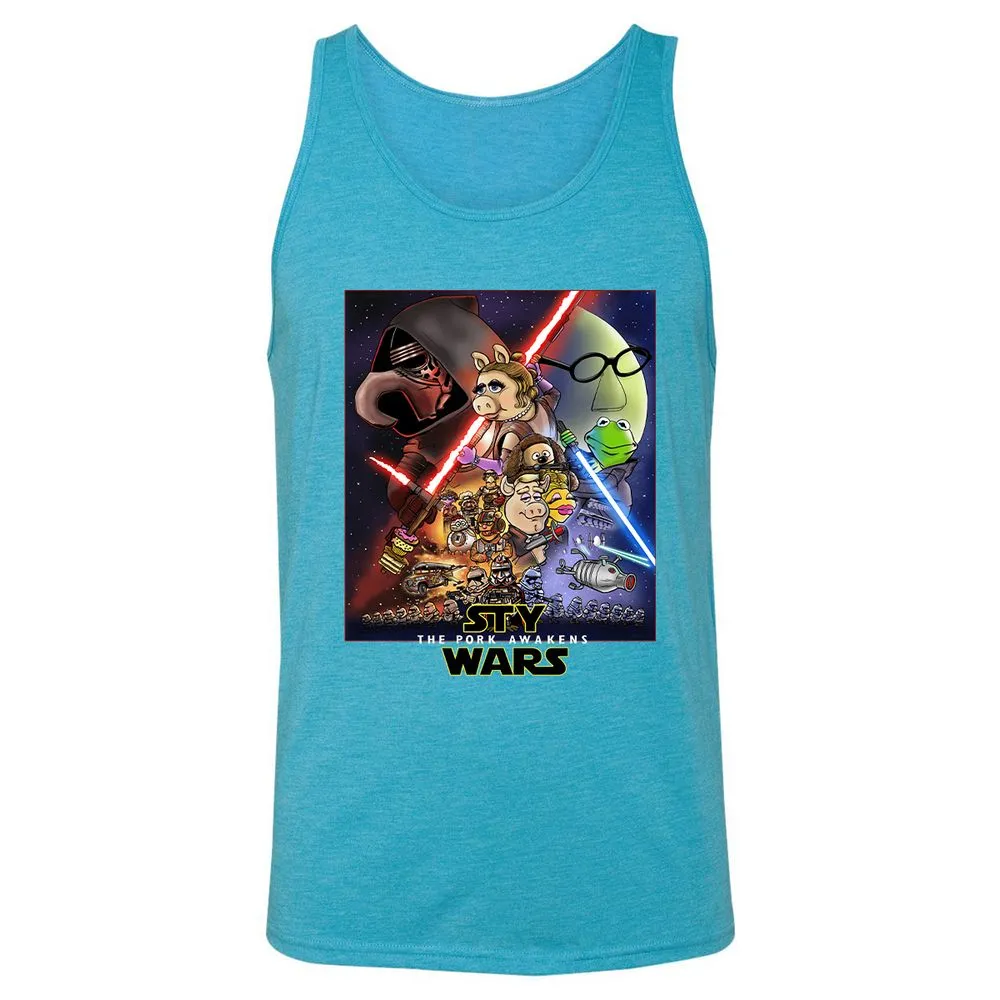 Unisex Jersey Tank - 7V4WMG58 - Aqua Triblend - 3