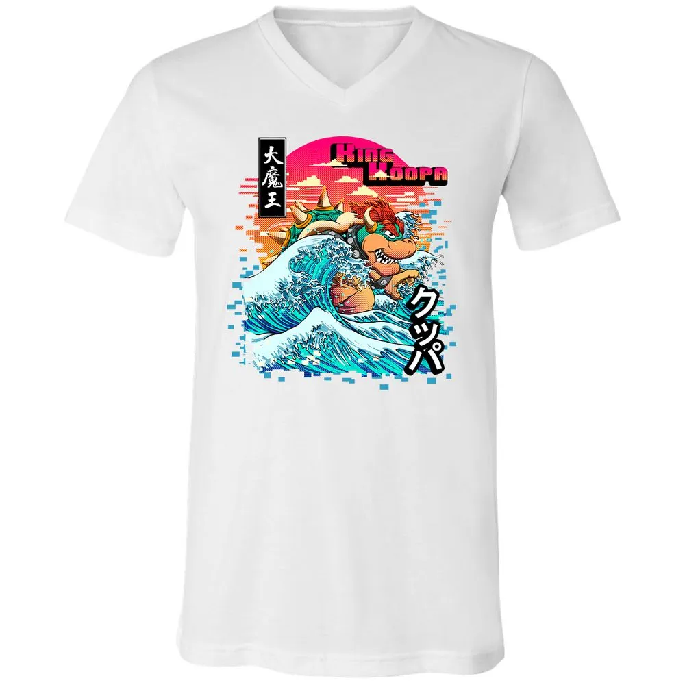 Unisex V-Neck T-Shirt - JNY1RHEM - White - 5