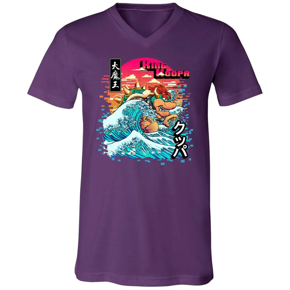 Unisex V-Neck T-Shirt - JNY1RHEM - Team Purple - 9
