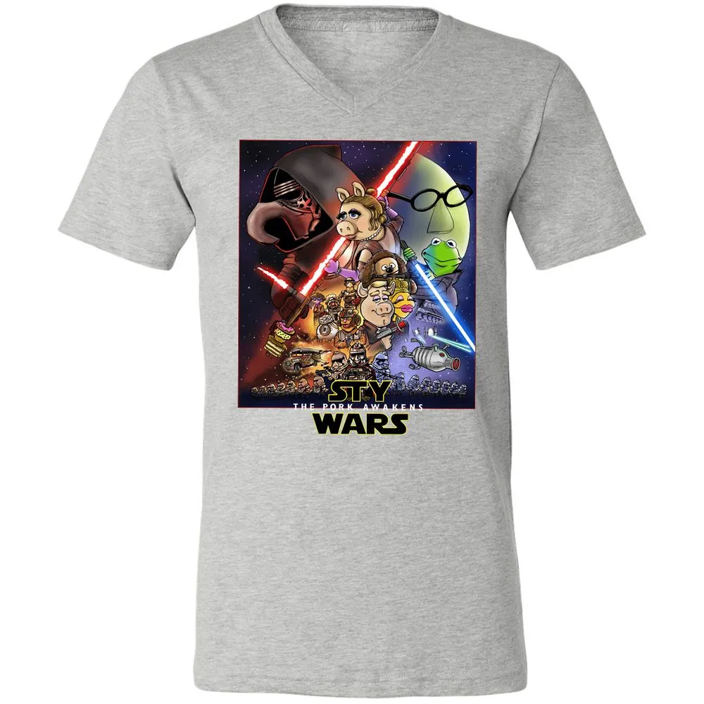 Unisex V-Neck T-Shirt - TKRUB669 - Athletic Heather - 7