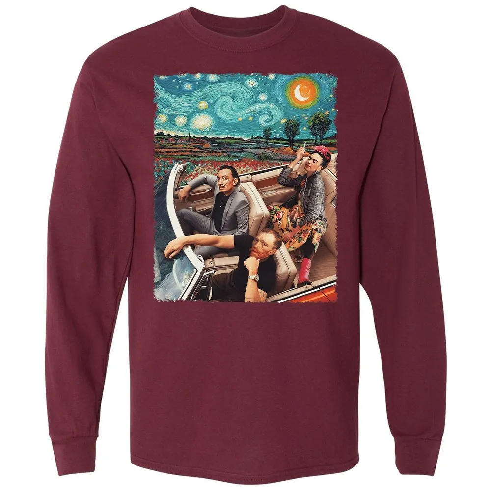Long Sleeve T-Shirt - XDGHN79N - Maroon - 11