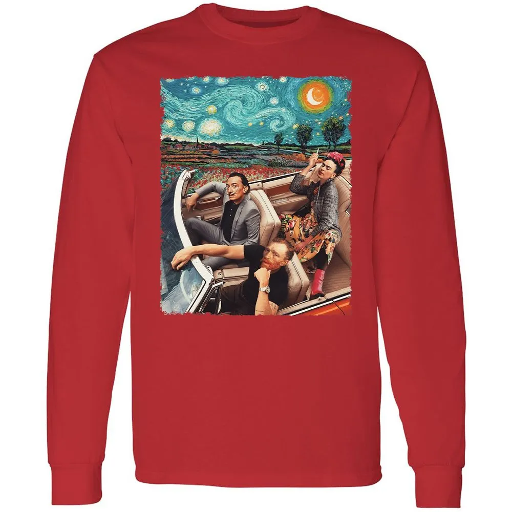 Long Sleeve T-Shirt - XDGHN79N - Red - 14