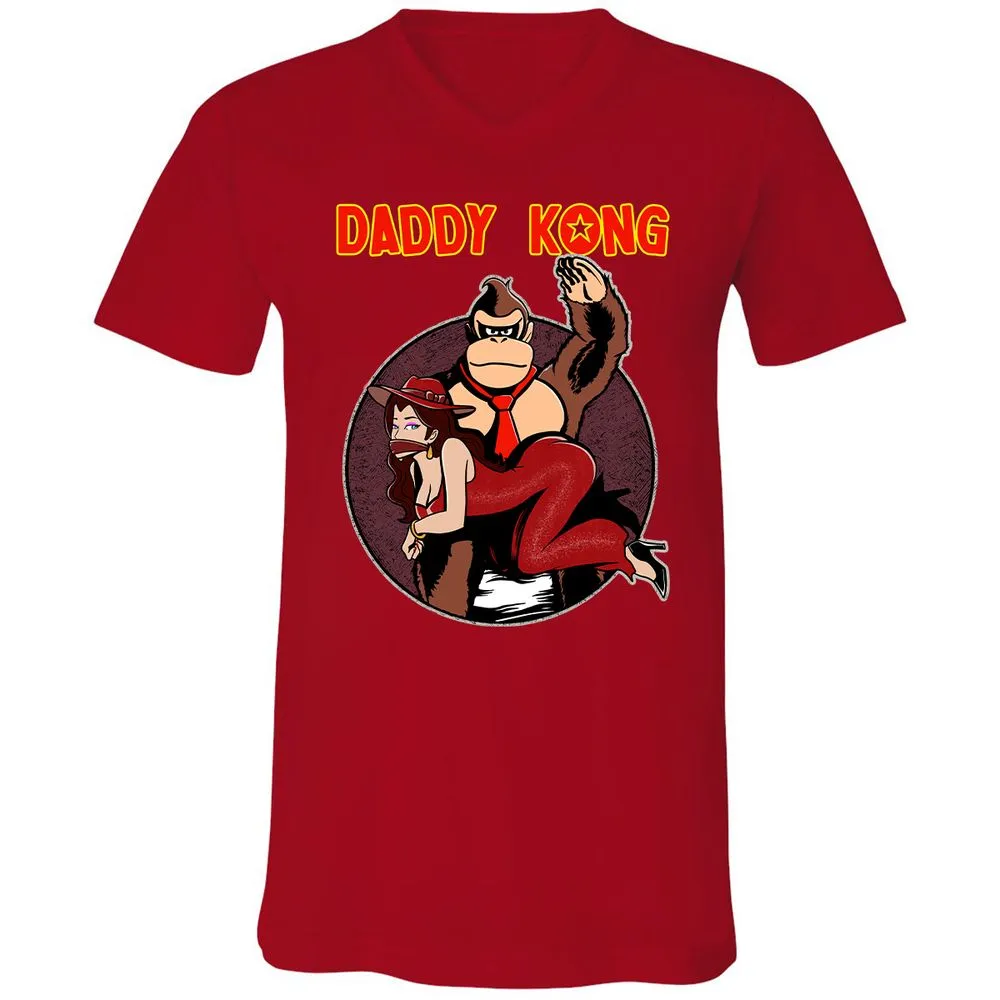 Unisex V-Neck T-Shirt - PCUTUZKW - Red - 3