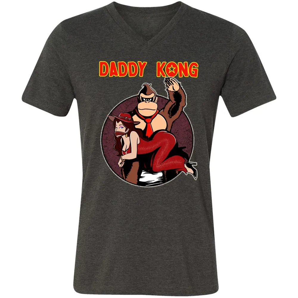 Unisex V-Neck T-Shirt - PCUTUZKW - Dark Grey Heather - 8
