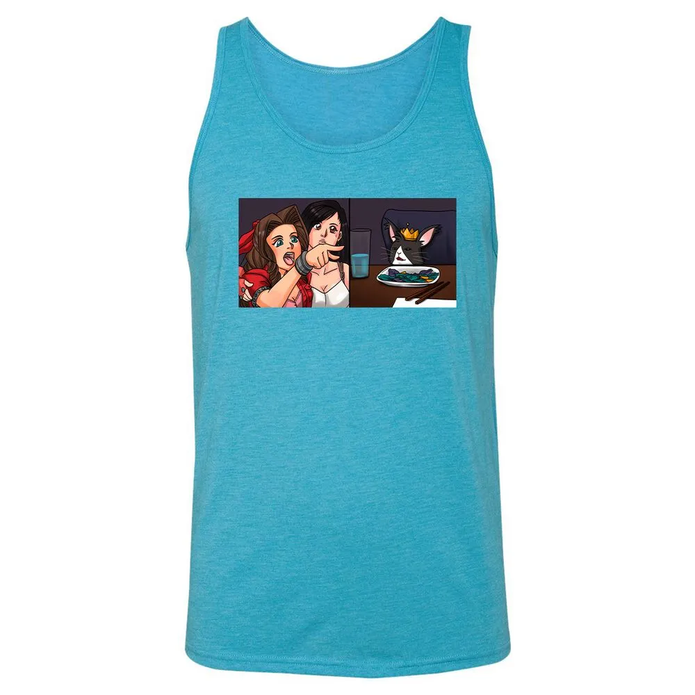 Unisex Jersey Tank - 1C7VPDV5 - Aqua Triblend - 3
