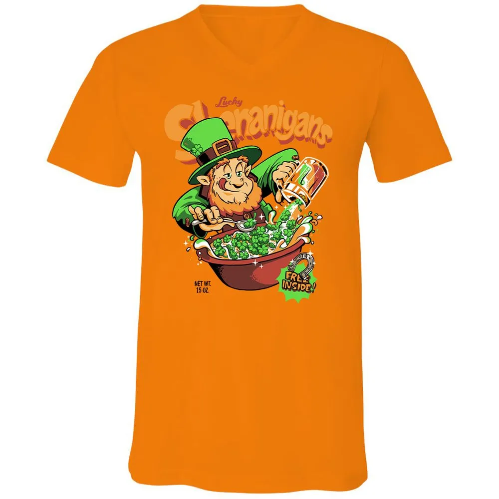 Unisex V-Neck T-Shirt - 9STXQUED - Orange - 11