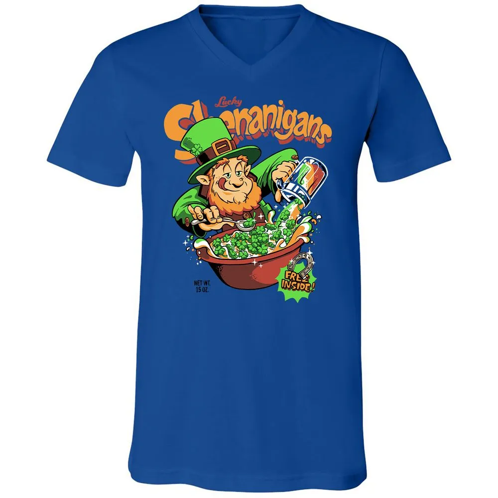 Unisex V-Neck T-Shirt - 9STXQUED - True Royal - 4