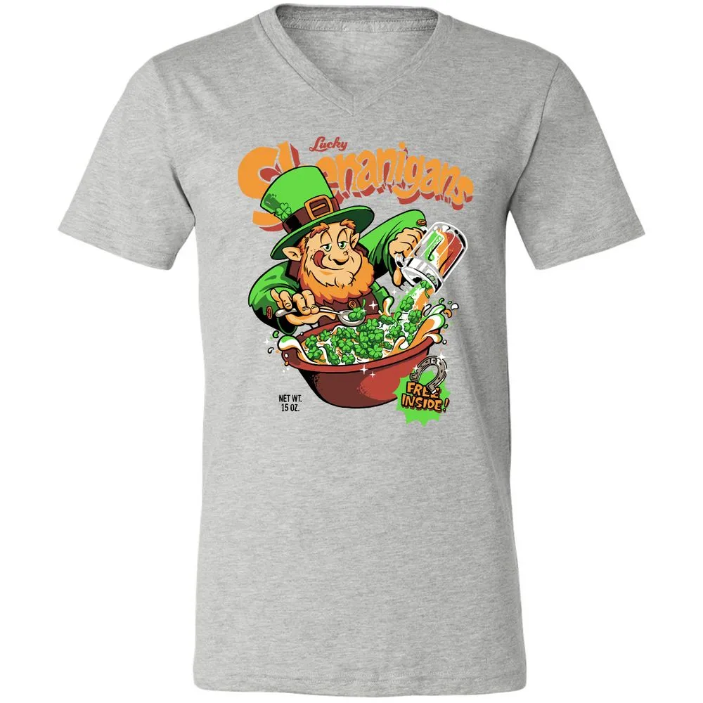 Unisex V-Neck T-Shirt - 9STXQUED - Athletic Heather - 7