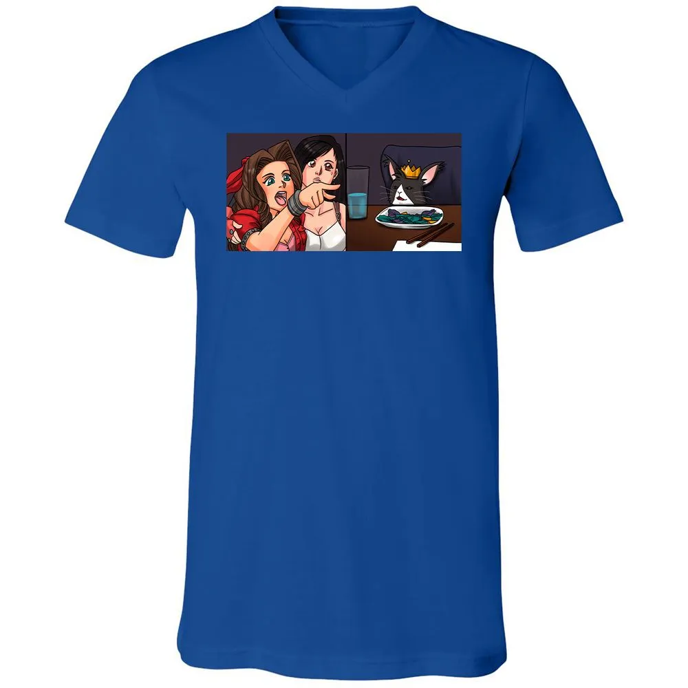 Unisex V-Neck T-Shirt - 9X5XNSQZ - True Royal - 4