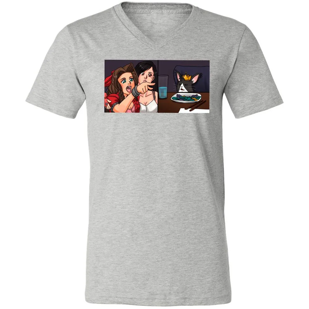 Unisex V-Neck T-Shirt - 9X5XNSQZ - Athletic Heather - 7