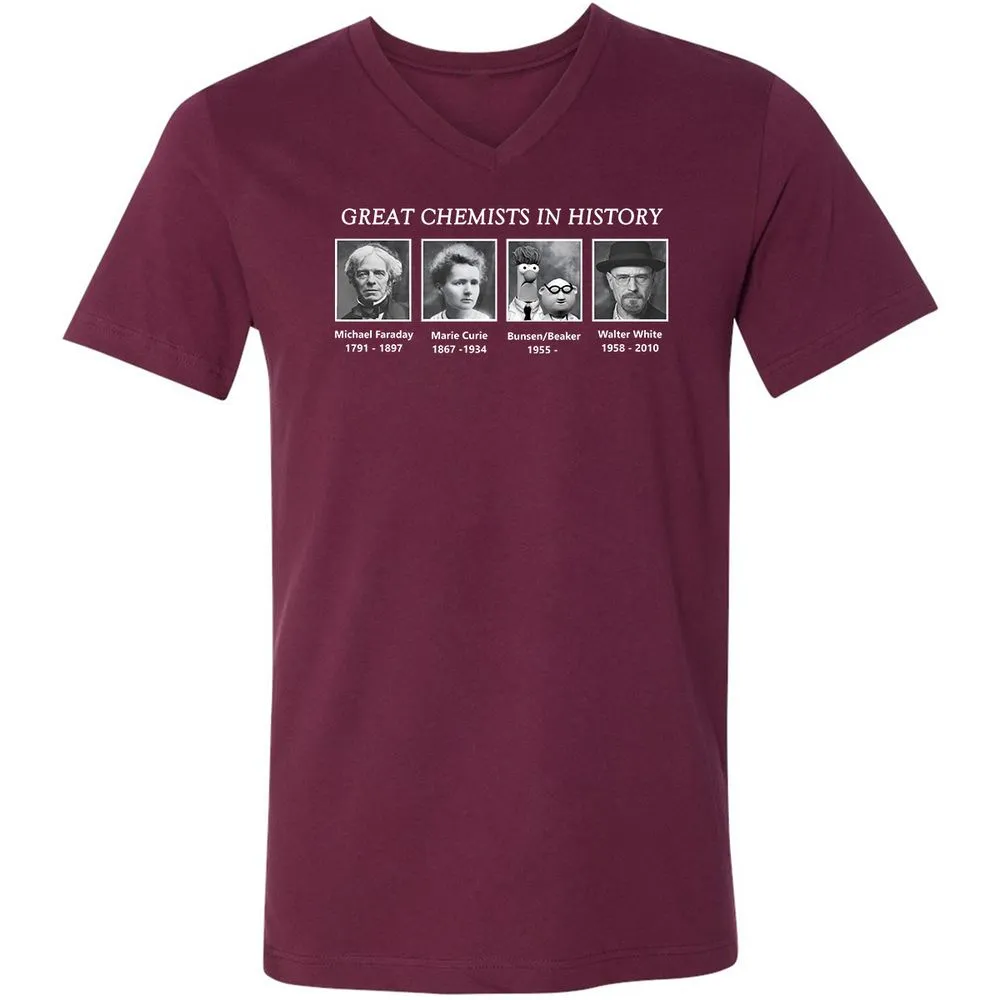Unisex V-Neck T-Shirt - AY17SS1W - Maroon - 6