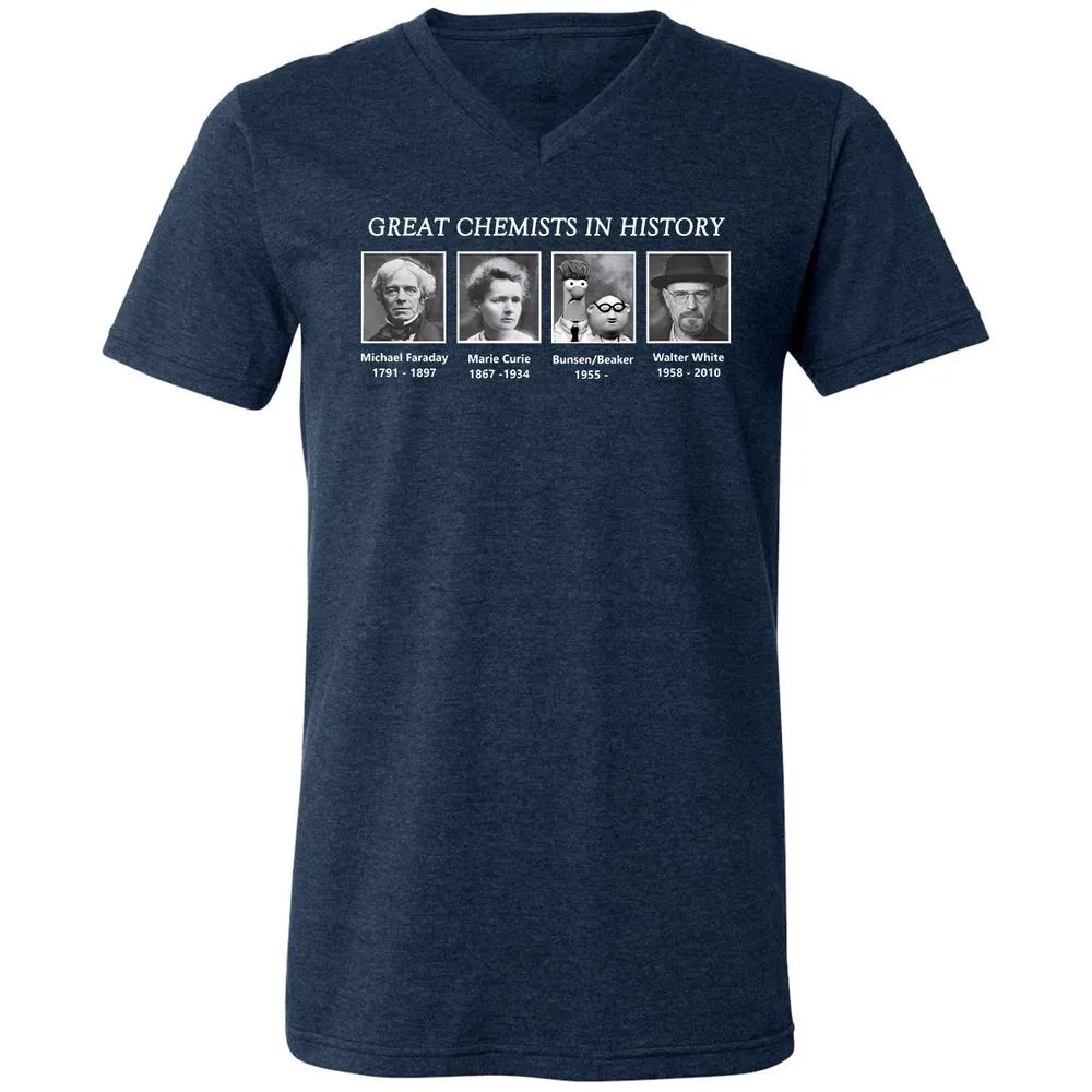 Unisex V-Neck T-Shirt - AY17SS1W - Heather Navy - 15