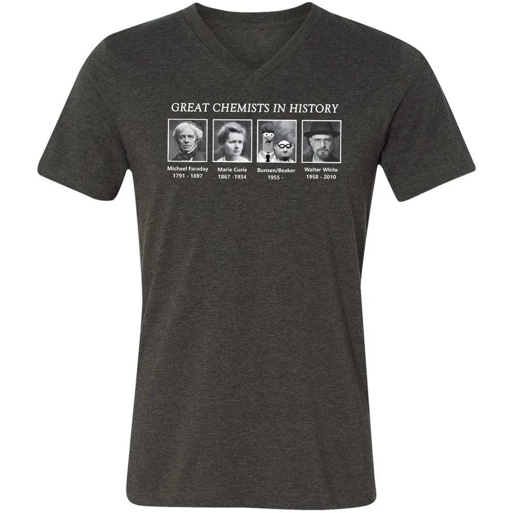 Unisex V-Neck T-Shirt - AY17SS1W - Dark Grey Heather - 8
