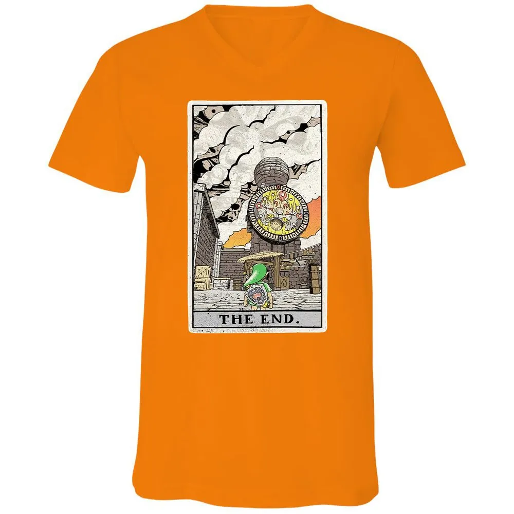 Unisex V-Neck T-Shirt - VERU62MJ - Orange - 11
