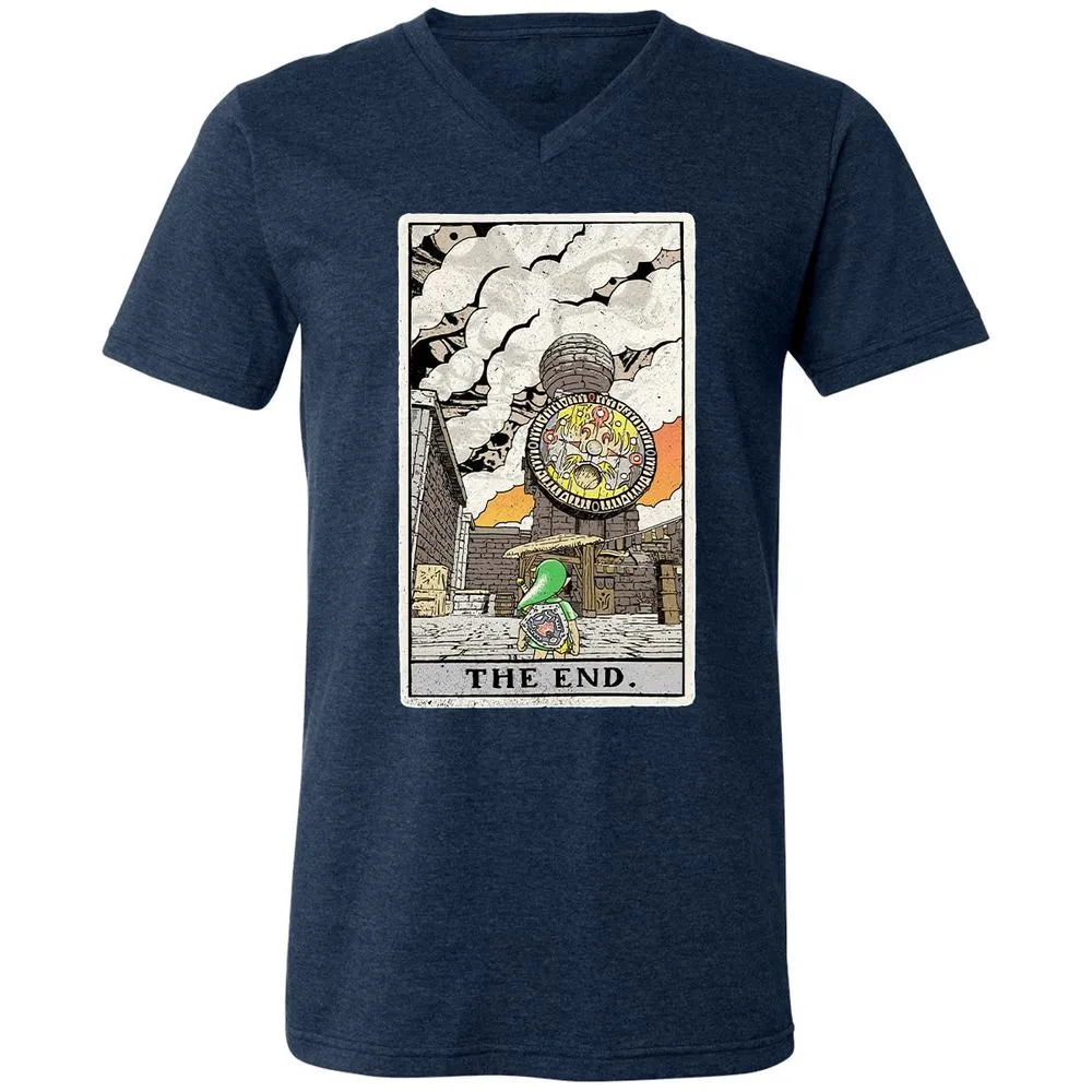 Unisex V-Neck T-Shirt - VERU62MJ - Heather Navy - 15