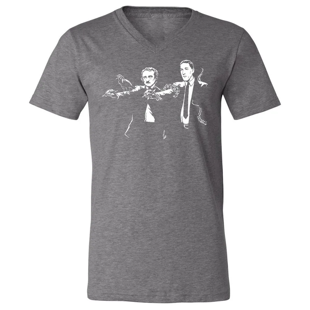 Unisex V-Neck T-Shirt - FSHCEVVY - Deep Heather - 13