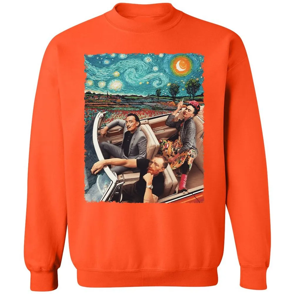 Classic Unisex Sweatshirt - W498J6TY - Orange - 10