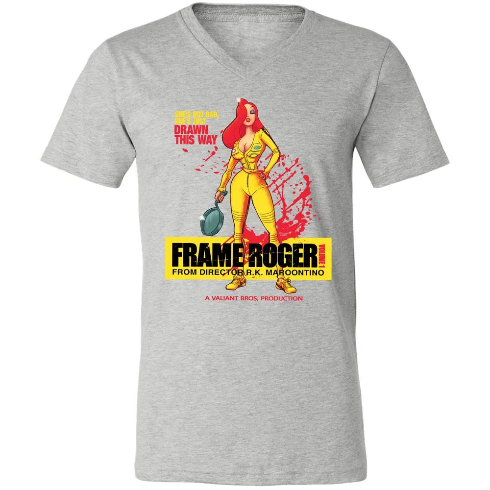 Unisex V-Neck T-Shirt - 8Z9T3HQH - Athletic Heather - 7