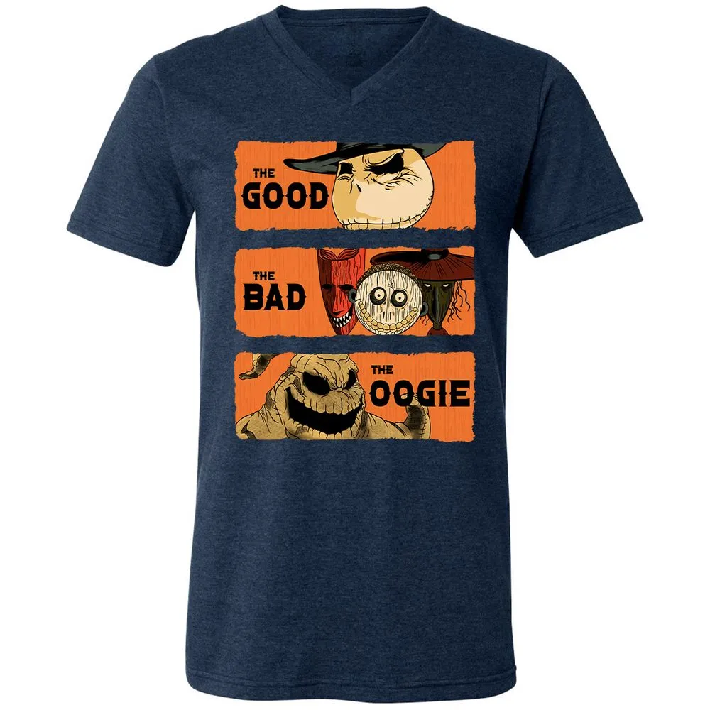 Unisex V-Neck T-Shirt - D9T9E26E - Heather Navy - 15