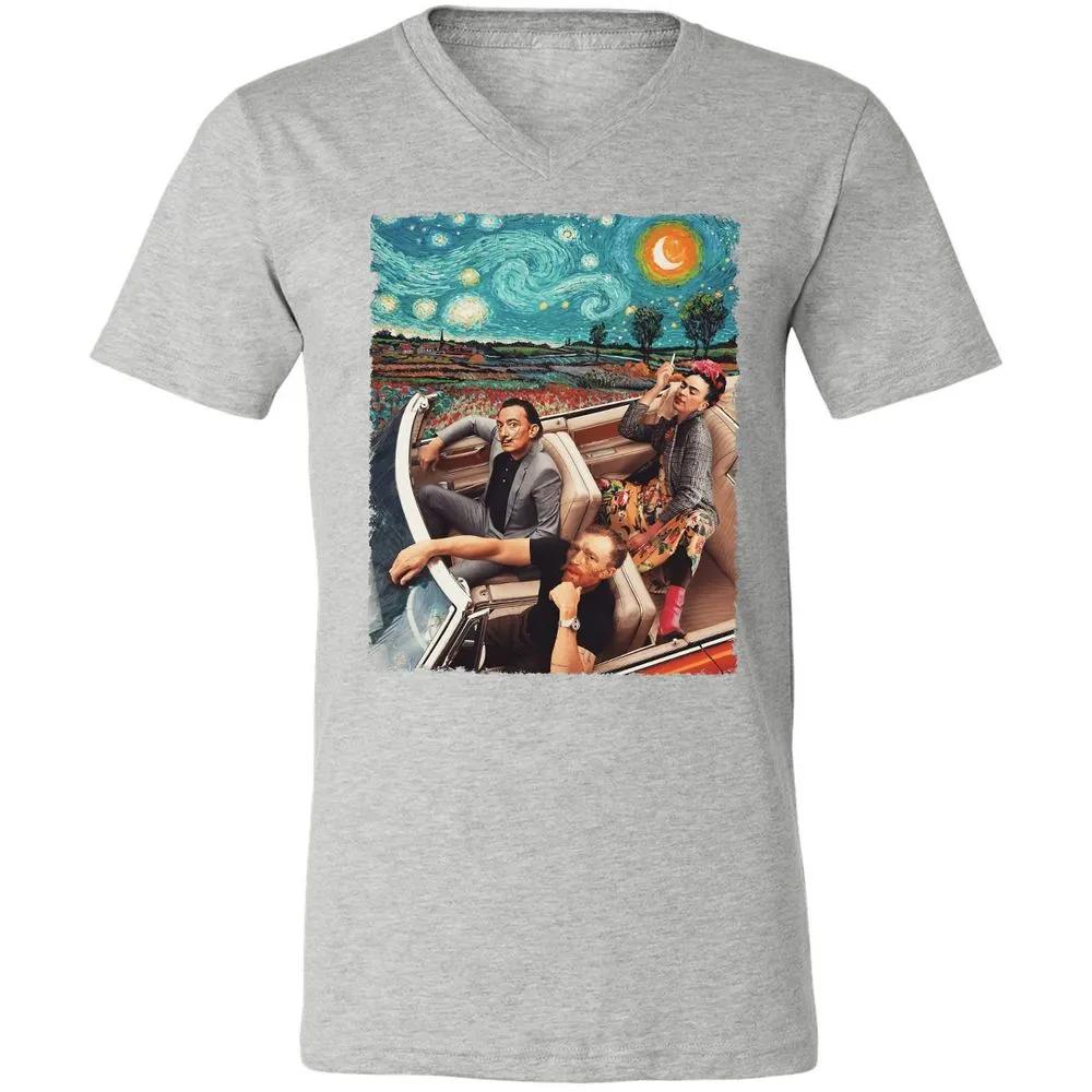 Unisex V-Neck T-Shirt - 3CML4UKD - Athletic Heather - 7
