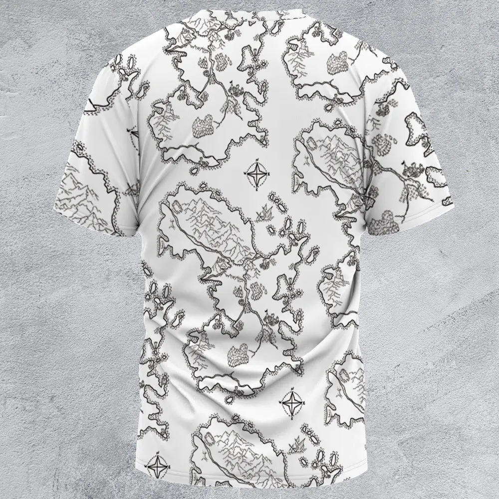 Fantasy Map For RPG All-Over Print Unisex T-Shirt - 3
