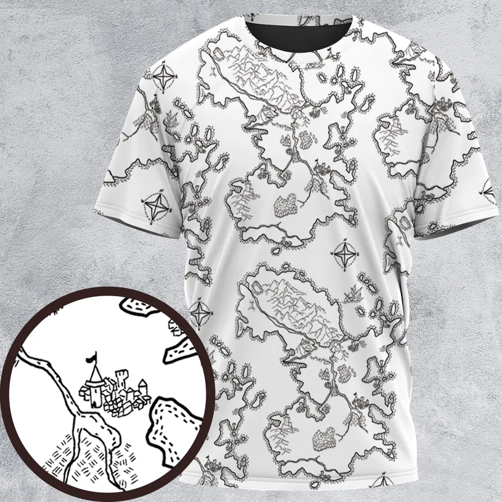 Fantasy Map For RPG All-Over Print Unisex T-Shirt - 2
