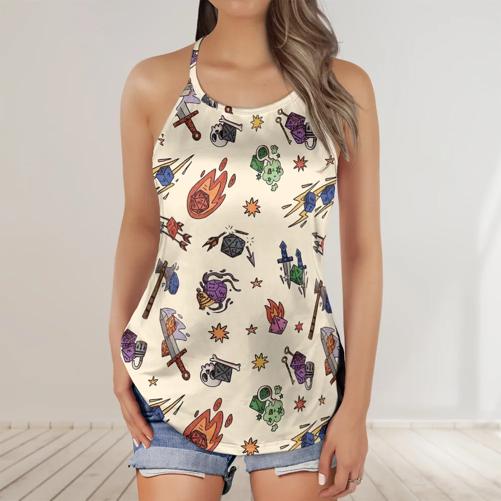 Dice World Criss Cross Tank Top - 2