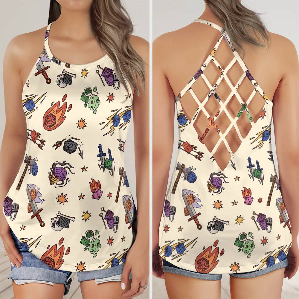 Dice World Criss Cross Tank Top - 1