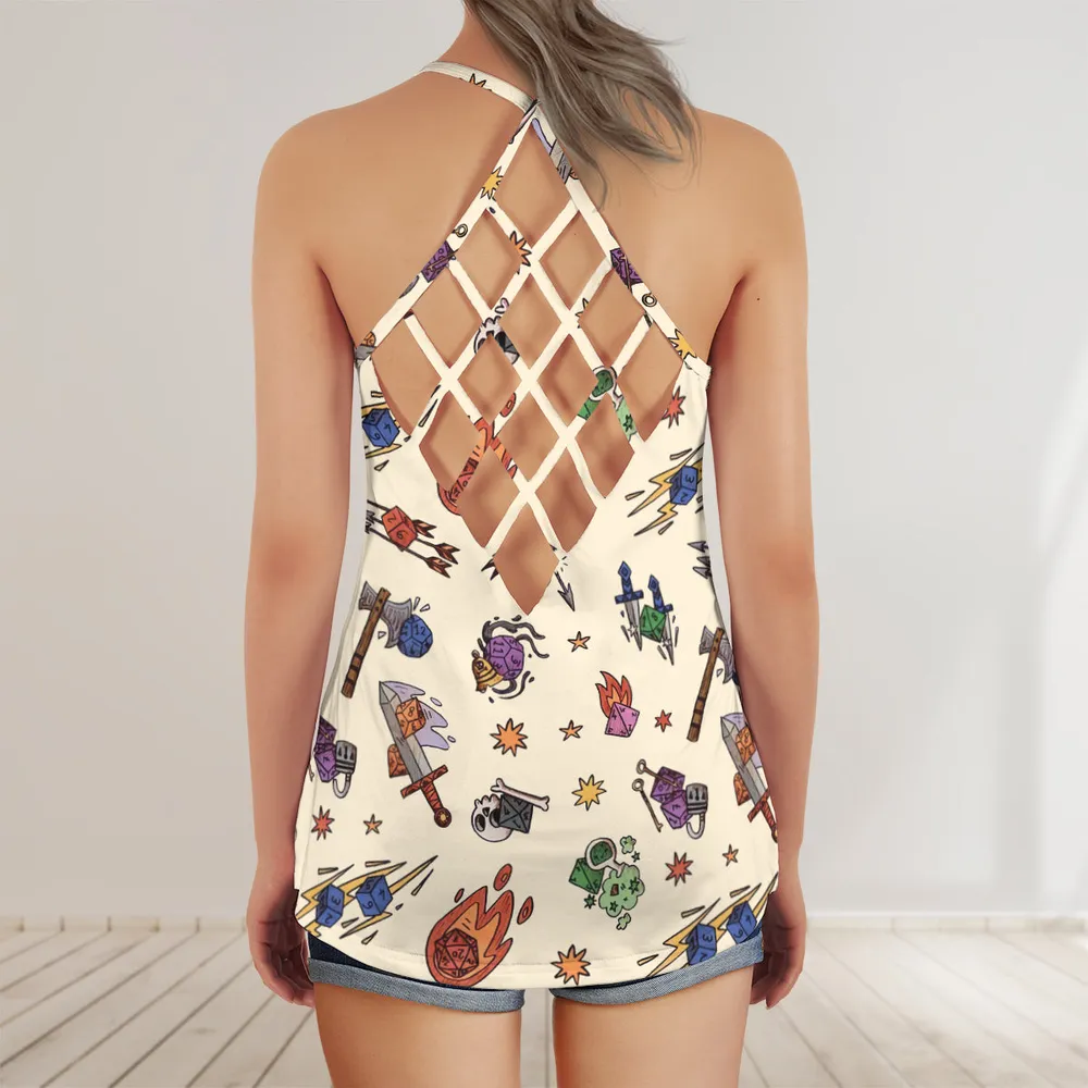 Dice World Criss Cross Tank Top - 3