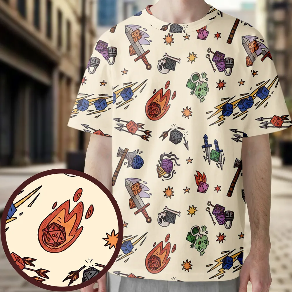 Dice World  All-Over Print Unisex T-Shirt - 1