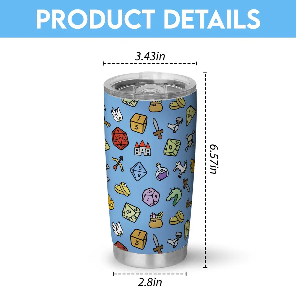 Fantasy Icon RPG Tumbler - 4