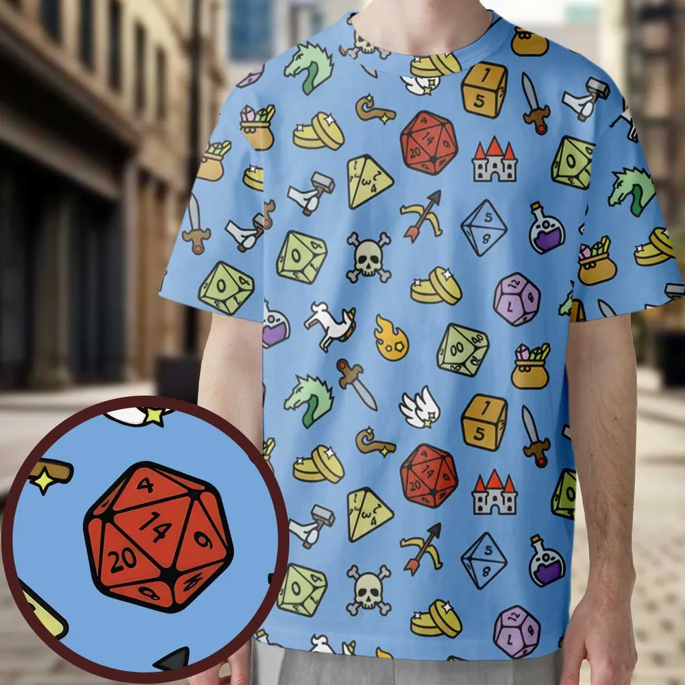 Fantasy Icon RPG  All-Over Print Unisex T-Shirt - 1