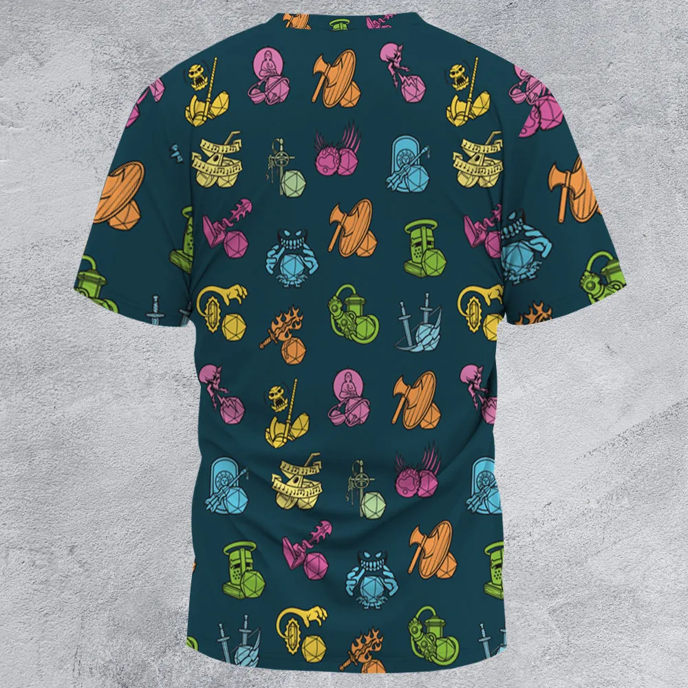 RPG Classes All-Over Print Unisex T-Shirt - 3