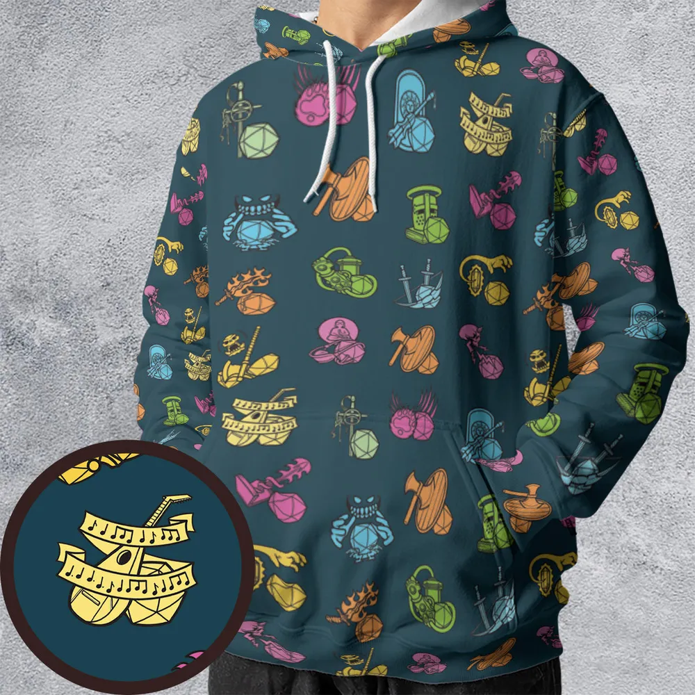RPG Classes All-over Print Hoodie - 1