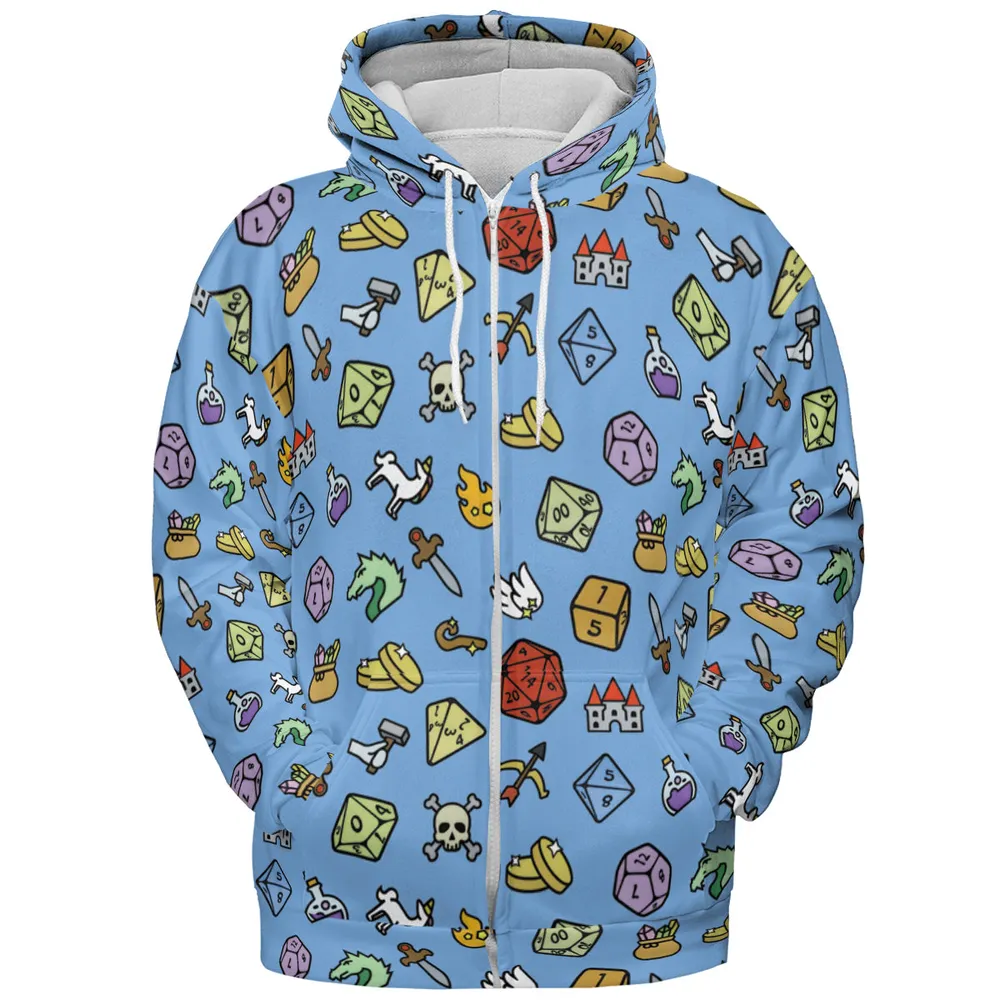 Fantasy Icon RPG All-over Print Hoodie - 3