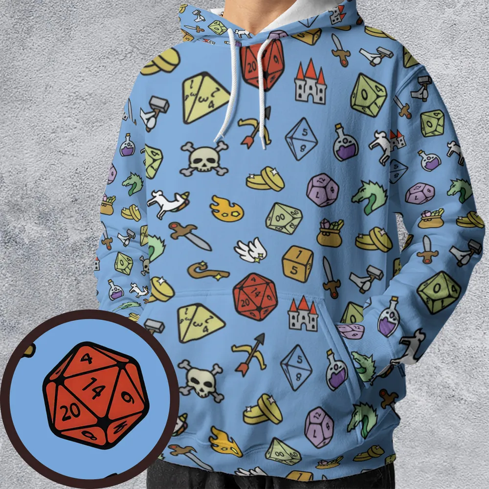 Fantasy Icon RPG All-over Print Hoodie - 1
