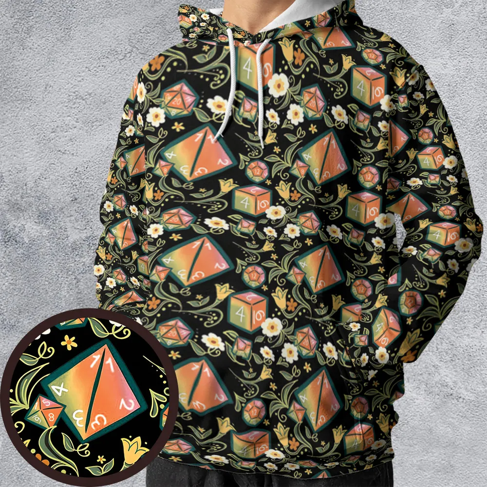 Dice Plant All-over Print Hoodie - 1