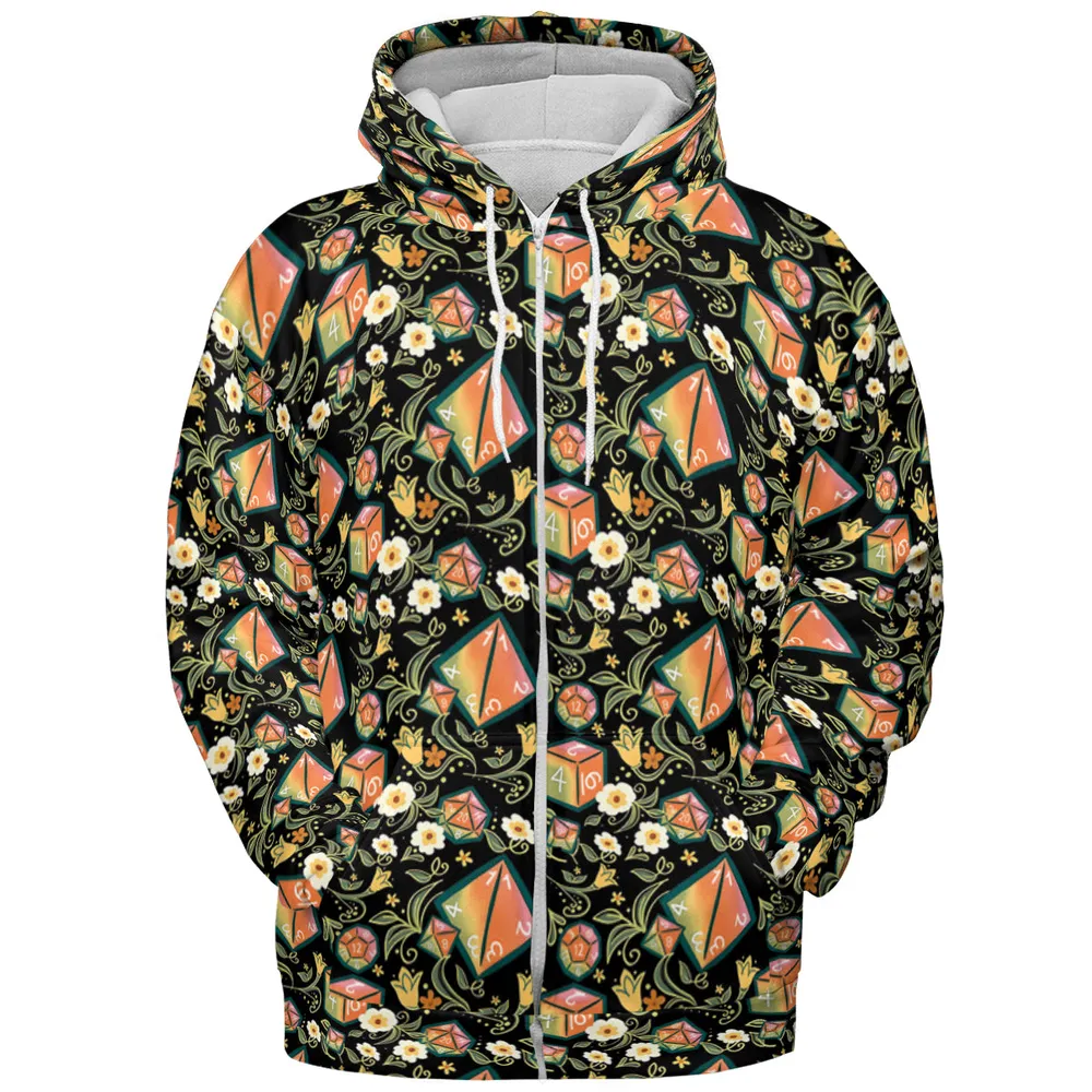 Dice Plant All-over Print Hoodie - 3