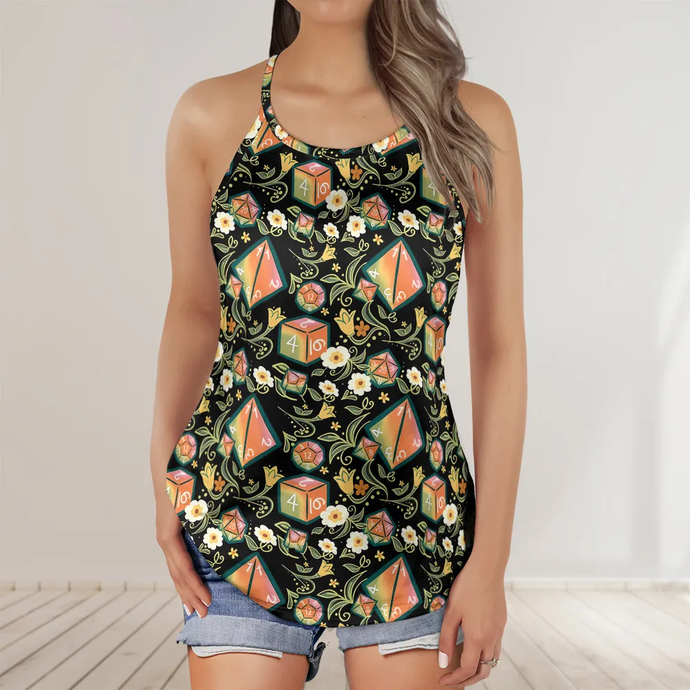 Dice Plant Criss Cross Tank Top - 2
